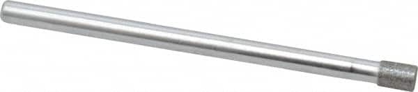 Strauss - 0.14" Head Diam x 0.197" Head Thickness Diamond (Abrasive) Grinding Pin - 1/8" Shank Diam x 2" Shank Length, (170 Mesh Grit) - Exact Tooling