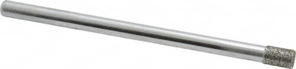 Strauss - 0.14" Head Diam x 0.197" Head Thickness Diamond (Abrasive) Grinding Pin - 1/8" Shank Diam x 2" Shank Length, Medium Grade, 80 Grit - Exact Tooling