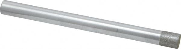 Strauss - 1/4" Head Diam x 0.276" Head Thickness Diamond (Abrasive) Grinding Pin - 1/4" Shank Diam x 3" Shank Length, (170 Mesh Grit) - Exact Tooling