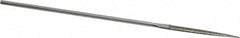 Strauss - 5-1/2" OAL Medium Point Needle Diamond File - 5/32" Wide x 1/16" Thick, 1-5/8 LOC, 126 Grit - Exact Tooling