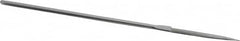 Strauss - 5-1/2" OAL Fine Barrette Needle Diamond File - 5/32" Wide x 1/16" Thick, 1-5/8 LOC, 91 Grit - Exact Tooling