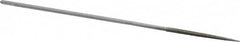 Strauss - 5-1/2" OAL Medium Square Needle Diamond File - 5/64" Wide x 5/64" Thick, 1-5/8 LOC, 126 Grit - Exact Tooling