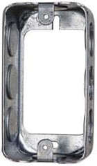 Cooper Crouse-Hinds - 1 Gang, (8) 1/2" Knockouts, Steel Rectangle Wall Box - 4" Overall Height x 2-1/8" Overall Width x 1-1/2" Overall Depth - Exact Tooling