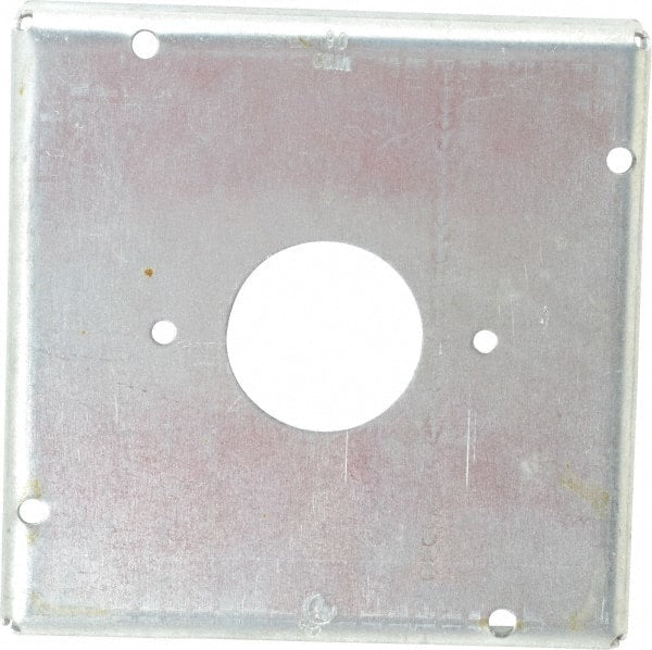 Cooper Crouse-Hinds - Electrical Outlet Box Steel Square Surface Cover - Exact Tooling