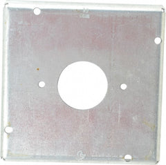 Cooper Crouse-Hinds - Electrical Outlet Box Steel Square Surface Cover - Exact Tooling