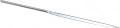 Strauss - 5-1/2" OAL Coarse Barrette Needle Diamond File - 13/64" Wide x 1/16" Thick, 2-3/4 LOC, 181 Grit - Exact Tooling