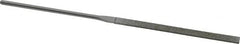 Strauss - 5-1/2" OAL Medium Taper Needle Diamond File - 1/4" Wide x 1/16" Thick, 2-3/4 LOC, 126 Grit - Exact Tooling