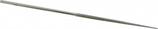 Strauss - 5-1/2" OAL Medium Round Needle Diamond File - 1/8" Wide x 1/8" Thick, 2-3/4 LOC, 126 Grit - Exact Tooling