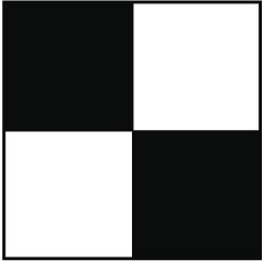 NMC - Black & White Checkered Vinyl Tape - 2" Wide x 54' Long x 0.002" Thick, General Traffic - Exact Tooling