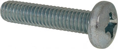 Value Collection - 5/16-18 UNC, 1-1/2" Length Under Head Phillips Drive Machine Screw - Pan Head, Grade 2 Steel, Zinc-Plated Finish, Without Washer - Exact Tooling