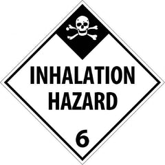 NMC - 10-3/4" Wide x 10-3/4" High, Rigid Plastic Placard - Black on White, UV Resistant, Chemical Resistant, Graffiti Proof - Exact Tooling