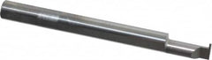 Accupro - 0.0175" Groove Width, 0.187" Min Hole Diam, 3/8" Max Hole Depth, Retaining Ring Grooving Tool - 0.05" Projection, 1-5/8" Shank Length, 2" OAL, Solid Carbide, Bright Finish - Exact Tooling