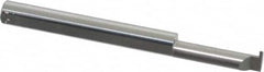 Accupro - 0.0255" Groove Width, 0.187" Min Hole Diam, 5/8" Max Hole Depth, Retaining Ring Grooving Tool - 0.05" Projection, 1-3/8" Shank Length, 2" OAL, Solid Carbide, Bright Finish - Exact Tooling