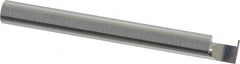 Accupro - 0.0175" Groove Width, 1/4" Min Hole Diam, 1/4" Max Hole Depth, Retaining Ring Grooving Tool - 0.06" Projection, 2-1/4" Shank Length, 2-1/2" OAL, Solid Carbide, Bright Finish - Exact Tooling