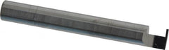 Accupro - 0.0335" Groove Width, 0.312" Min Hole Diam, 1/4" Max Hole Depth, Retaining Ring Grooving Tool - 0.11" Projection, 2-1/4" Shank Length, 2-1/2" OAL, Solid Carbide, Bright Finish - Exact Tooling
