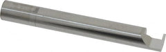 Accupro - 0.0385" Groove Width, 0.312" Min Hole Diam, 1/4" Max Hole Depth, Retaining Ring Grooving Tool - 0.11" Projection, 2-1/4" Shank Length, 2-1/2" OAL, Solid Carbide, Bright Finish - Exact Tooling