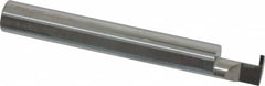 Accupro - 0.0385" Groove Width, 0.312" Min Hole Diam, 3/8" Max Hole Depth, Retaining Ring Grooving Tool - 0.11" Projection, 2-1/8" Shank Length, 2-1/2" OAL, Solid Carbide, Bright Finish - Exact Tooling