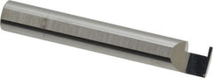 Accupro - 0.04" Groove Width, 3/8" Min Hole Diam, 1/4" Max Hole Depth, Retaining Ring Grooving Tool - 0.11" Projection, 2-1/4" Shank Length, 2-1/2" OAL, Solid Carbide, Bright Finish - Exact Tooling