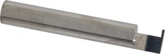 Accupro - 0.04" Groove Width, 3/8" Min Hole Diam, 3/8" Max Hole Depth, Retaining Ring Grooving Tool - 0.11" Projection, 2-1/8" Shank Length, 2-1/2" OAL, Solid Carbide, Bright Finish - Exact Tooling