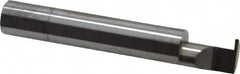 Accupro - 0.04" Groove Width, 3/8" Min Hole Diam, 1/2" Max Hole Depth, Retaining Ring Grooving Tool - 0.11" Projection, 2" Shank Length, 2-1/2" OAL, Solid Carbide, Bright Finish - Exact Tooling