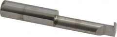 Accupro - 0.04" Groove Width, 3/8" Min Hole Diam, 1-1/4" Max Hole Depth, Retaining Ring Grooving Tool - 0.11" Projection, 1-1/4" Shank Length, 2-1/2" OAL, Solid Carbide, Bright Finish - Exact Tooling