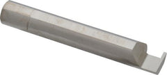 Accupro - 0.047" Groove Width, 3/8" Min Hole Diam, 1/4" Max Hole Depth, Retaining Ring Grooving Tool - 0.11" Projection, 2-1/4" Shank Length, 2-1/2" OAL, Solid Carbide, Bright Finish - Exact Tooling