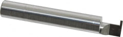 Accupro - 0.047" Groove Width, 3/8" Min Hole Diam, 3/8" Max Hole Depth, Retaining Ring Grooving Tool - 0.11" Projection, 2-1/8" Shank Length, 2-1/2" OAL, Solid Carbide, Bright Finish - Exact Tooling