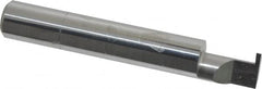 Accupro - 0.047" Groove Width, 3/8" Min Hole Diam, 1/2" Max Hole Depth, Retaining Ring Grooving Tool - 0.11" Projection, 2" Shank Length, 2-1/2" OAL, Solid Carbide, Bright Finish - Exact Tooling