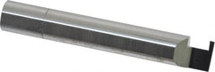 Accupro - 0.056" Groove Width, 3/8" Min Hole Diam, 1/4" Max Hole Depth, Retaining Ring Grooving Tool - 0.11" Projection, 2-1/4" Shank Length, 2-1/2" OAL, Solid Carbide, Bright Finish - Exact Tooling