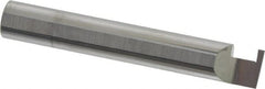 Accupro - 0.063" Groove Width, 3/8" Min Hole Diam, 1/4" Max Hole Depth, Retaining Ring Grooving Tool - 0.11" Projection, 2-1/4" Shank Length, 2-1/2" OAL, Solid Carbide, Bright Finish - Exact Tooling
