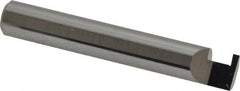 Accupro - 0.07" Groove Width, 3/8" Min Hole Diam, 1/4" Max Hole Depth, Retaining Ring Grooving Tool - 0.11" Projection, 2-1/4" Shank Length, 2-1/2" OAL, Solid Carbide, Bright Finish - Exact Tooling