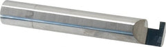 Accupro - 0.088" Groove Width, 3/8" Min Hole Diam, 1/4" Max Hole Depth, Retaining Ring Grooving Tool - 0.11" Projection, 2-1/4" Shank Length, 2-1/2" OAL, Solid Carbide, Bright Finish - Exact Tooling