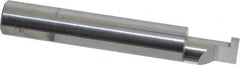 Accupro - 0.088" Groove Width, 3/8" Min Hole Diam, 1/2" Max Hole Depth, Retaining Ring Grooving Tool - 0.11" Projection, 2" Shank Length, 2-1/2" OAL, Solid Carbide, Bright Finish - Exact Tooling