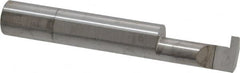 Accupro - 0.088" Groove Width, 3/8" Min Hole Diam, 3/4" Max Hole Depth, Retaining Ring Grooving Tool - 0.11" Projection, 1-3/4" Shank Length, 2-1/2" OAL, Solid Carbide, Bright Finish - Exact Tooling