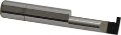 Accupro - 0.088" Groove Width, 3/8" Min Hole Diam, 1" Max Hole Depth, Retaining Ring Grooving Tool - 0.11" Projection, 1-1/5" Shank Length, 2-1/2" OAL, Solid Carbide, Bright Finish - Exact Tooling