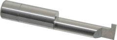 Accupro - 0.126" Groove Width, 1/2" Min Hole Diam, 1-1/2" Max Hole Depth, Retaining Ring Grooving Tool - 0.16" Projection, 1-1/2" Shank Length, 3" OAL, Solid Carbide, Bright Finish - Exact Tooling