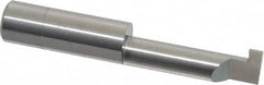 Accupro - 0.157" Groove Width, 1/2" Min Hole Diam, 1-1/2" Max Hole Depth, Retaining Ring Grooving Tool - 0.16" Projection, 1-1/2" Shank Length, 3" OAL, Solid Carbide, Bright Finish - Exact Tooling