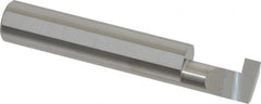 Accupro - 0.188" Groove Width, 1/2" Min Hole Diam, 3/4" Max Hole Depth, Retaining Ring Grooving Tool - 0.16" Projection, 2-1/4" Shank Length, 3" OAL, Solid Carbide, Bright Finish - Exact Tooling