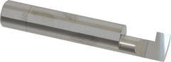 Accupro - 0.251" Groove Width, 1/2" Min Hole Diam, 3/4" Max Hole Depth, Retaining Ring Grooving Tool - 0.16" Projection, 2-1/4" Shank Length, 3" OAL, Solid Carbide, Bright Finish - Exact Tooling