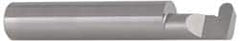 Accupro - 0.251" Groove Width, 1/2" Min Hole Diam, 1-1/4" Max Hole Depth, Full Radius Grooving Tool - 0.16" Projection, 2" Shank Length, 3" OAL, 0.1255" Radius, Solid Carbide, Bright Finish - Exact Tooling