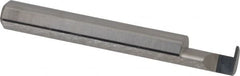 Accupro - 0.0335" Groove Width, 0.312" Min Hole Diam, 1/2" Max Hole Depth, Full Radius Grooving Tool - 0.11" Projection, 2" Shank Length, 2-1/2" OAL, 0.0168" Radius, Solid Carbide, Bright Finish - Exact Tooling