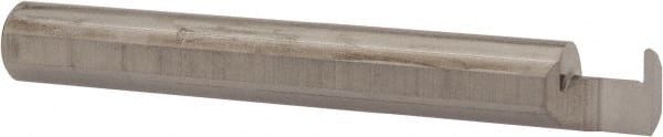 Accupro - 0.0385" Groove Width, 0.312" Min Hole Diam, 1/4" Max Hole Depth, Full Radius Grooving Tool - 0.11" Projection, 2-1/4" Shank Length, 2-1/2" OAL, 0.0193" Radius, Solid Carbide, Bright Finish - Exact Tooling