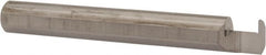 Accupro - 0.0385" Groove Width, 0.312" Min Hole Diam, 1/4" Max Hole Depth, Full Radius Grooving Tool - 0.11" Projection, 2-1/4" Shank Length, 2-1/2" OAL, 0.0193" Radius, Solid Carbide, Bright Finish - Exact Tooling
