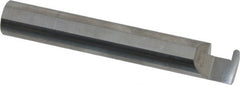 Accupro - 0.07" Groove Width, 3/8" Min Hole Diam, 1/4" Max Hole Depth, Full Radius Grooving Tool - 0.11" Projection, 2-1/4" Shank Length, 2-1/2" OAL, 0.035" Radius, Solid Carbide, Bright Finish - Exact Tooling