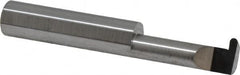 Accupro - 0.088" Groove Width, 3/8" Min Hole Diam, 1" Max Hole Depth, Full Radius Grooving Tool - 0.11" Projection, 1-1/5" Shank Length, 2-1/2" OAL, 0.044" Radius, Solid Carbide, Bright Finish - Exact Tooling