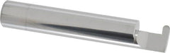 Accupro - 0.126" Groove Width, 1/2" Min Hole Diam, 1/2" Max Hole Depth, Full Radius Grooving Tool - 0.16" Projection, 2-1/2" Shank Length, 3" OAL, 0.063" Radius, Solid Carbide, Bright Finish - Exact Tooling
