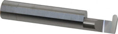 Accupro - 0.126" Groove Width, 1/2" Min Hole Diam, 3/4" Max Hole Depth, Full Radius Grooving Tool - 0.16" Projection, 2-1/4" Shank Length, 3" OAL, 0.063" Radius, Solid Carbide, Bright Finish - Exact Tooling