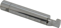 Accupro - 0.188" Groove Width, 1/2" Min Hole Diam, 1/2" Max Hole Depth, Full Radius Grooving Tool - 0.16" Projection, 2-1/2" Shank Length, 3" OAL, 0.094" Radius, Solid Carbide, Bright Finish - Exact Tooling
