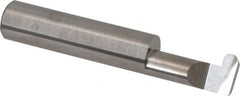 Accupro - 0.188" Groove Width, 1/2" Min Hole Diam, 1" Max Hole Depth, Full Radius Grooving Tool - 0.16" Projection, 1-3/4" Shank Length, 3" OAL, 0.094" Radius, Solid Carbide, Bright Finish - Exact Tooling