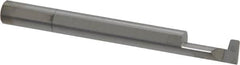 Accupro - 0.097" Groove Width, 1/4" Min Hole Diam, 1/2" Max Hole Depth, O-Ring Grooving Tool - 0.11" Projection, 2" Shank Length, 2-1/2" OAL, 0.015" Radius, Solid Carbide, Bright Finish - Exact Tooling